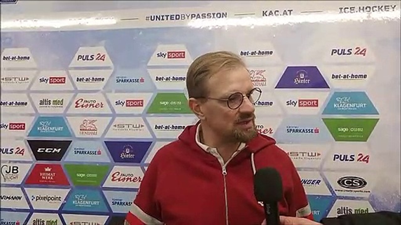 13.1.21: Petri Matikainen (KAC) nach Niederlage gegen Bozen