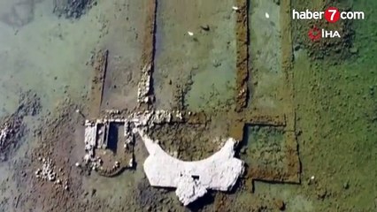 Göl çekilince 'efsane' gerçek oldu! Şehir bunu konuşuyor