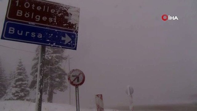 Uludağ sonunda ’beyaz gelinliğini ’ giydi