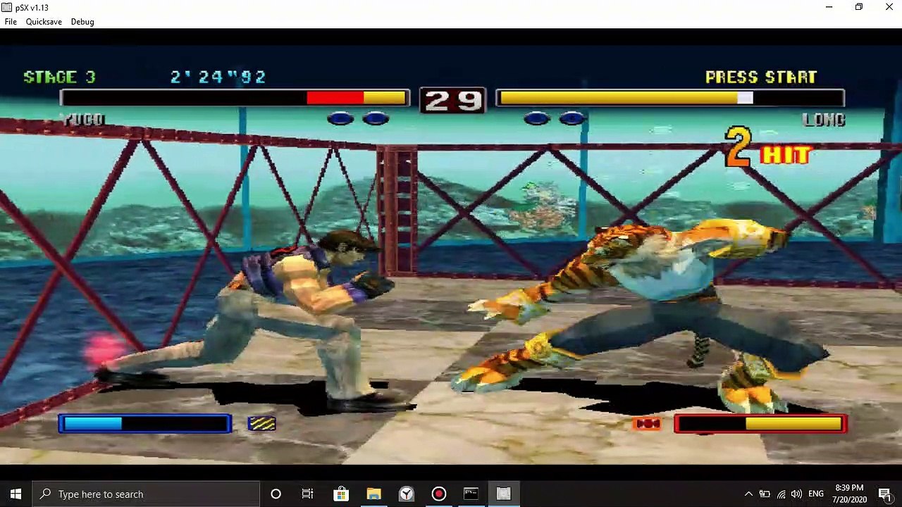 Yugo(The Wolf) defeats Long(The Tiger) (#1) - Bloody Roar 2