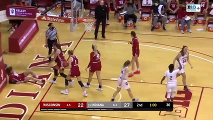 Wisconsin at Indiana _ Patberg’s 21 Leads Hoosiers in Win