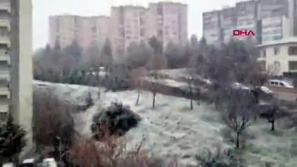 Ankara'da kar yağışı başladı