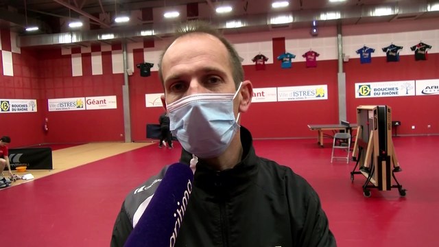 Eric Masson après la défaite d'Istres Tennis de Table contre Jura Morez