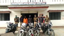 चोरी की 05 मोटरसाइकिल, 220 ग्राम अवैध नशीला पाउडर अल्प्राजोलम, अवैध तमंचा व कारतूस सहित 02 गिरफ्तार