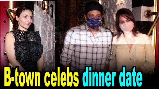 Soha Ali Khan, Lara Dutta, Mahesh Bhupati snapped at a restaurant