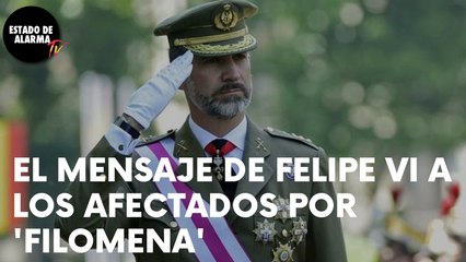 EMOTIVO mensaje del REY en APOYO a los AFECTADOS por FILOMENA