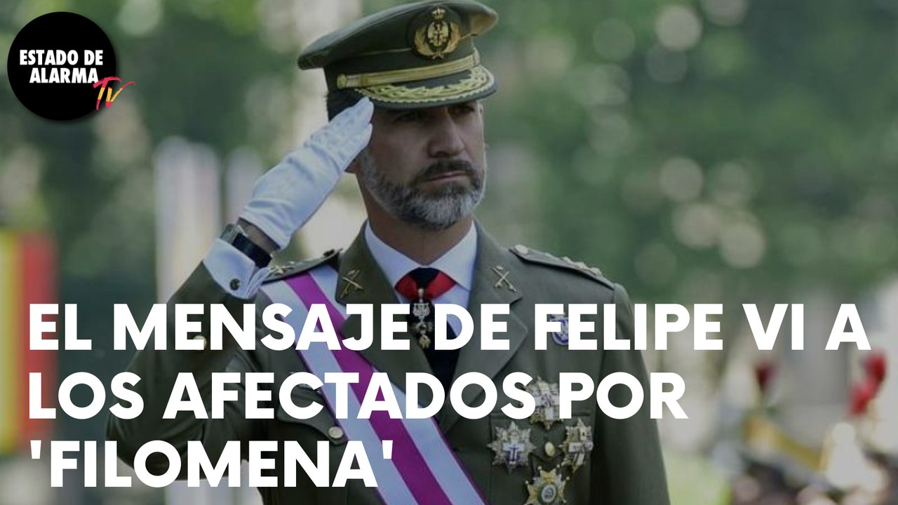 EMOTIVO mensaje del REY en APOYO a los AFECTADOS por FILOMENA
