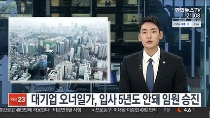 대기업 오너일가, 입사 5년도 안돼 임원 승진