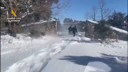 Rescate de la Guardia Civil en Guadalajara
