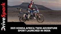 2021 Honda Africa Twin Adventure Sport Launched In India | Prices, Specs, Features & Other Updates