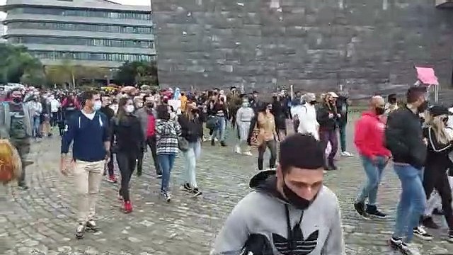 Manifestación en Tenerife contra el cierre de gimnasios y centros deportivos