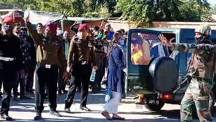 नम आंखों से कैप्टन अंकित को दी अंतिम विदाई