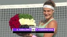 Sabalenka completes WTA title hat-trick in Dubai