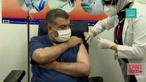Son dakika haberi... Sağlık Bakanı Fahrettin Koca aşı oldu! | Video