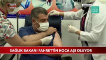 Sağlık Bakanı Fahrettin Koca Aşı Oldu