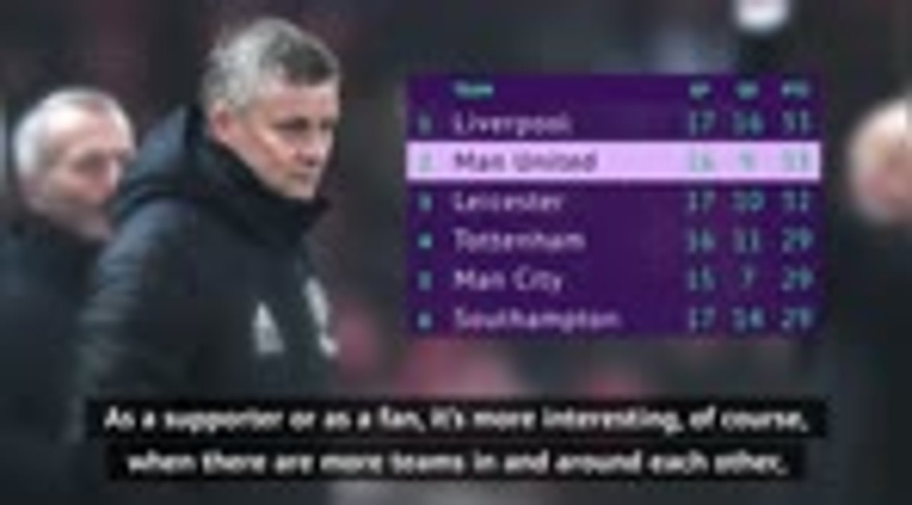 Premier League title race 'more interesting' than Liverpool's win - Solskjaer
