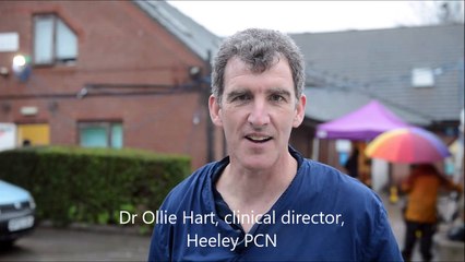 Sheffield Vaccination centre at Matthews Practice. Dr Ollie Hart clinical director Heeley PCN.