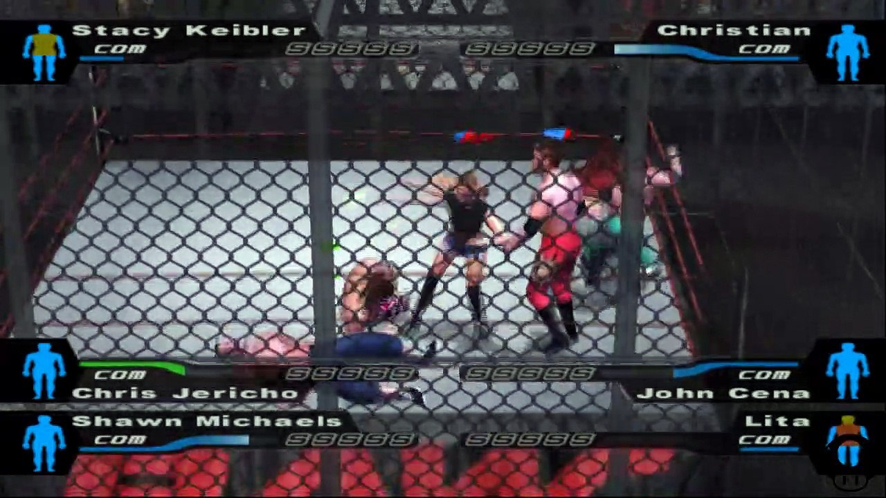 HCTP Stacy Keibler vs Christian vs Chris Jericho vs John Cena vs Shawn Michaels vs Lita