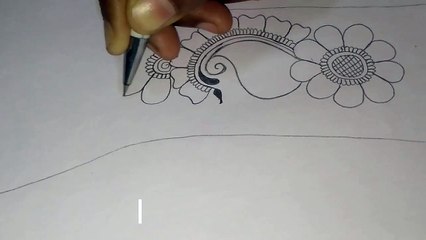 Simple and easy mehandhi design for beginners - Pencil Art