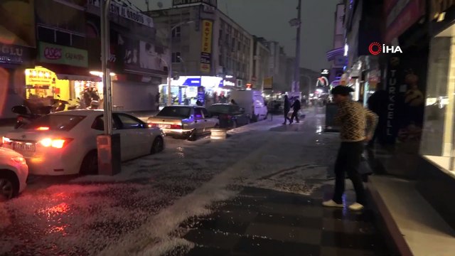 Aniden Bastıran Dolu Yağışı Vatandaşlara Zor Anlar Yaşattı