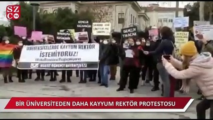 Bir üniversiteden daha 'kayyum rektör' protestosu