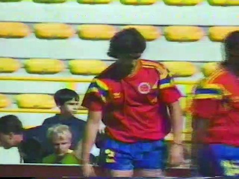 Colombia vs EAU. Mundial Italia 1990. Primer tiempo