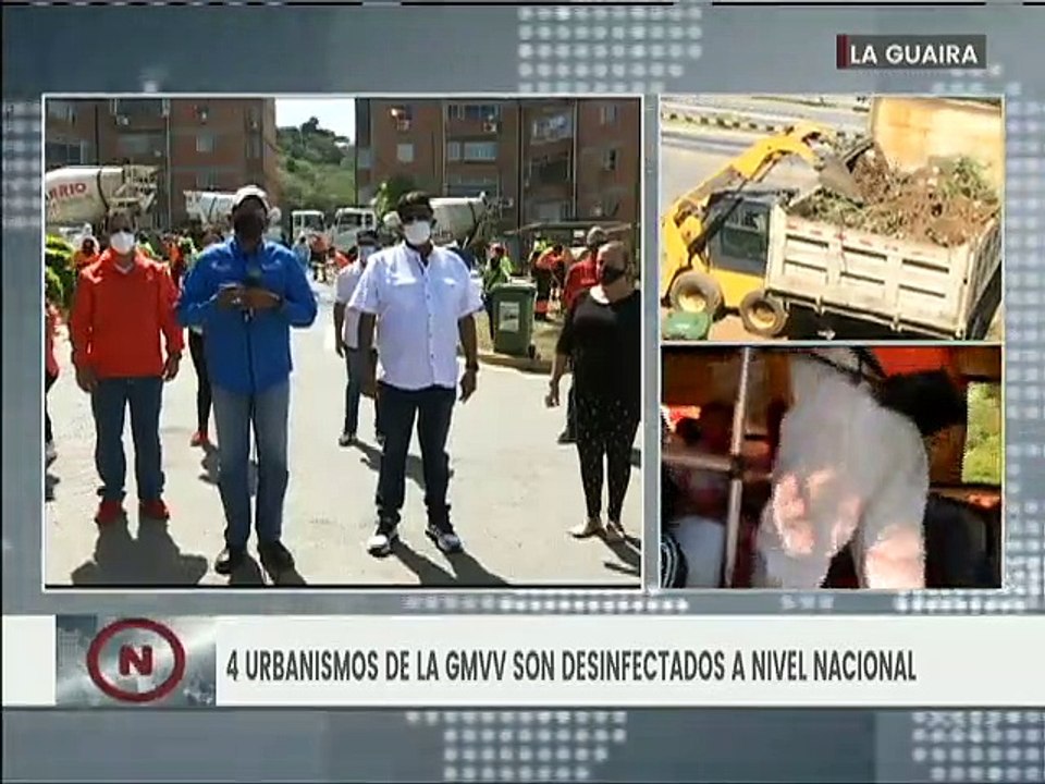 Cuatro urbanismos de la GMVV desinfectados este miércoles
