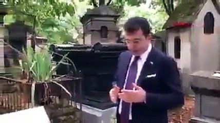 İBB Başkanı İmamoğlu, Yılmaz Güney'in mezarında bakın nasıl hürmetten kırılmış!