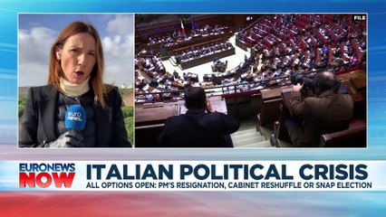 Italy's government plunged into crisis after junior coalition partner quits