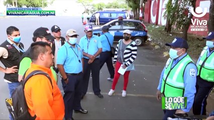 Policía Nacional de Masaya inspecciona transporte escolar