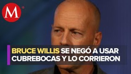 Corren a Bruce Willis de tienda en Los Ángeles por negarse a usar cubrebocas