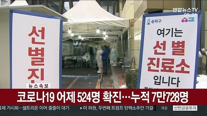 Video herunterladen: [속보] 코로나19 어제 524명 확진…누적 7만728명