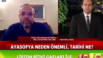 Prof. Dr. Erhan Afyoncu: Ayasofya kılıç hakkıdır