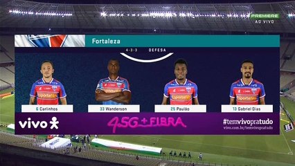 Fortaleza 0x0 Grêmio 1 tempo brasileirao 2020