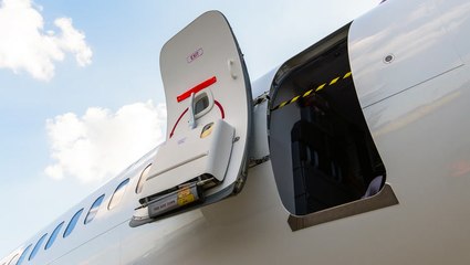 Why it's physically impossible to open an airplane door mid-flight