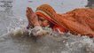 Devotees take dip in holy river Ganga on Makar Sankranti