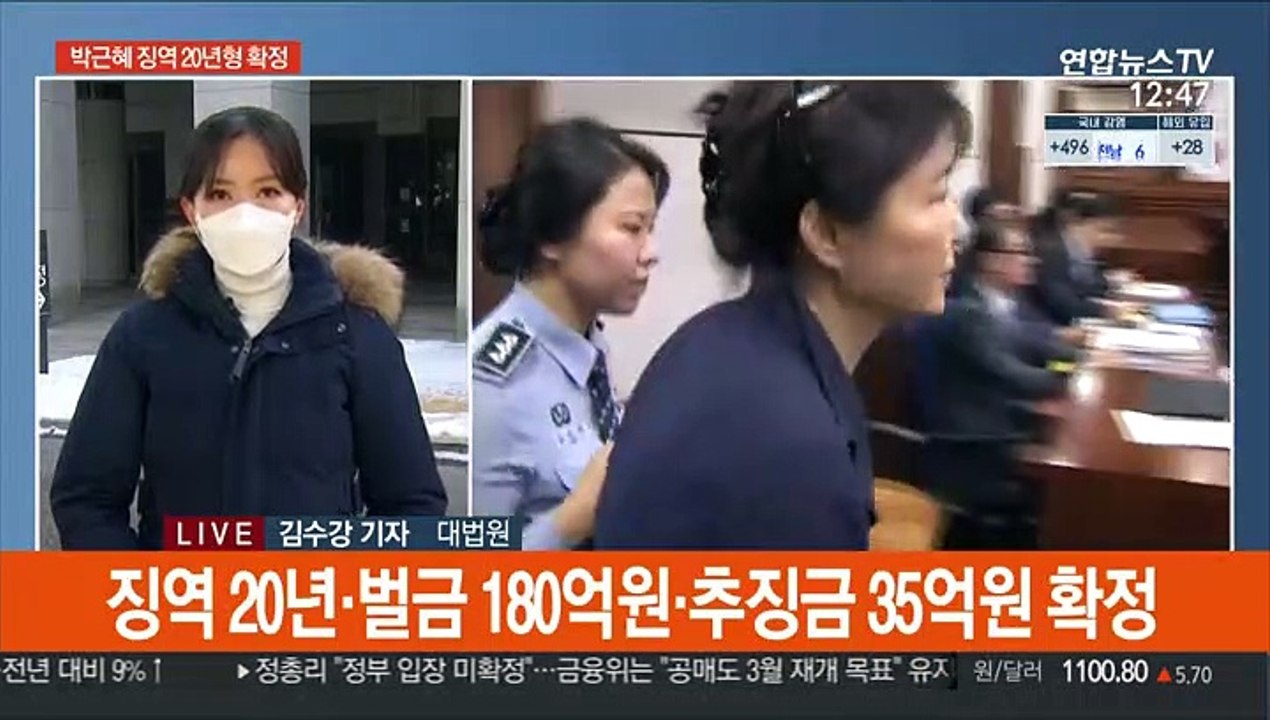 박근혜 '국정농단·특활비' 징역 20년 확정