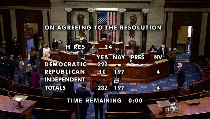 Trump es acusado en el Congreso en segundo "impeachment" histórico