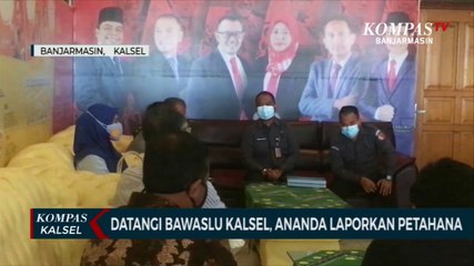 Datangi Bawaslu Kalsel, Pasangan Pilwali Banjarmasin Ananda-Mussafa Laporkan Petahana