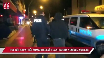 Polisin kapattığı kumar oynan kahvehaneyi 2 saat sonra yeniden açtılar 24 gözaltı