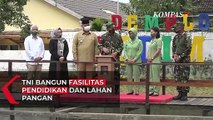 TNI Bangun Fasilitas Pendidikan dan Lahan Pangan di Tenggarong