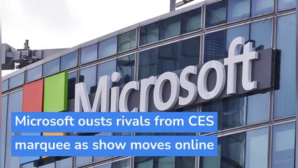 Microsoft ousts rivals from CES marquee as show moves online, and other top stories in technology from January 14, 2021.
