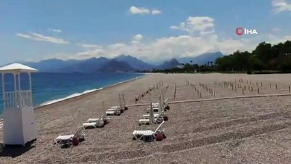 Konyaaltı Sahili'ndeki ‘yeni düzen' tamamen şekillendi