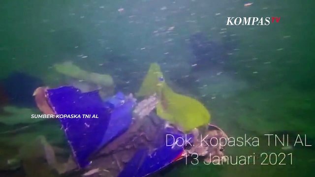 Rekaman Bawah Laut Pencarian Sriwijaya Air SJ182 Hari Kelima: Banyak Serpihan Pesawat