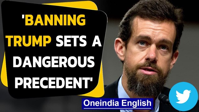 Twitter CEO says that banning Donald Trump sets a dangerous precedent | Oneindia News