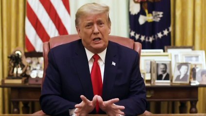 Trump pide a los estadounidenses que estén "unidos" y evita hablar del "impeachment"