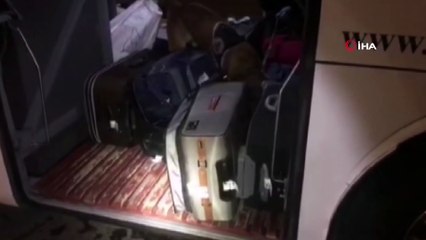 Yolcu otobüsünde 5 kilo esrar bulundu
