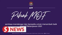 Finance Ministry ready to improve Budget 2021, says minister