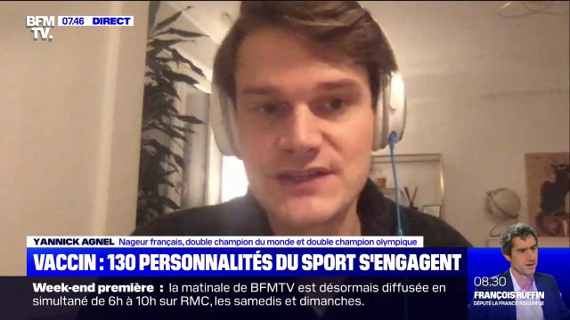 Le nageur Yannick Agnel s'engage à se faire vacciner contre le Covid-19, la seule manière de retrouver le monde d'avant