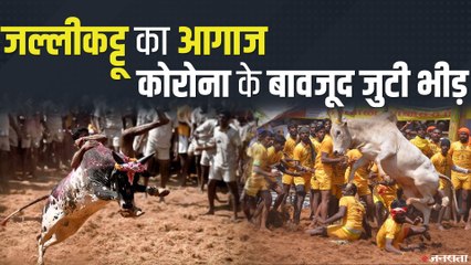 तमिलनाडु के मदुरै में हुआ जल्लीकट्टू का आयोजन, कोविड के मद्देनजर सरकार ने जारी किये निर्देश